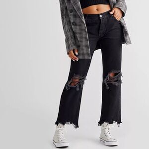 Free People We The Free Maggie Mid-Rise Straight-Leg Jeans